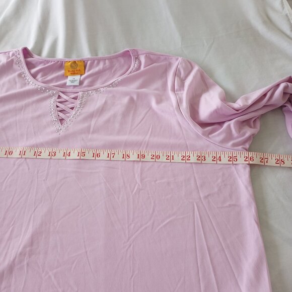 Ruby Rd. Woman Pink Pull Over Blouse - Picture 8 of 10